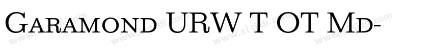 Garamond URW T OT Md字体转换